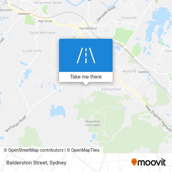 Balderston Street map