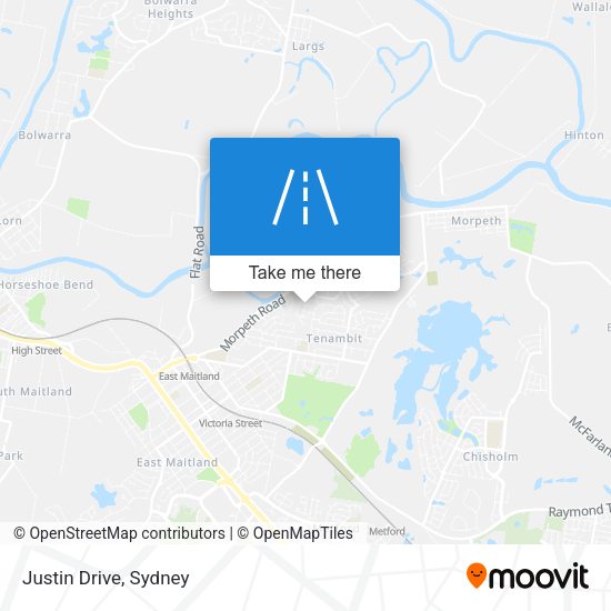 Justin Drive map