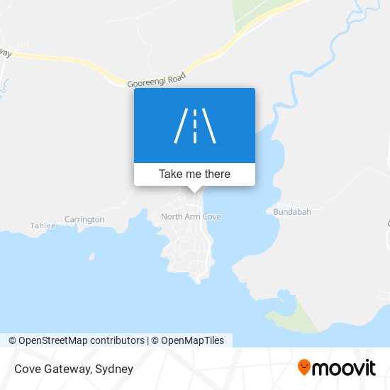 Mapa Cove Gateway