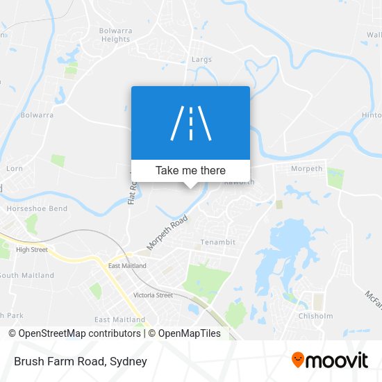 Brush Farm Road map