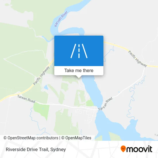 Mapa Riverside Drive Trail