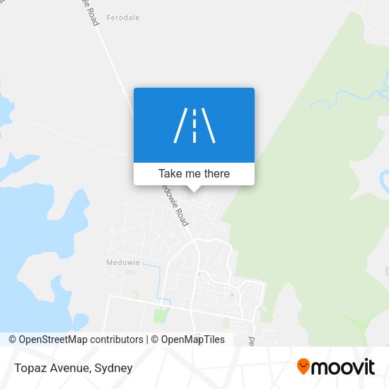 Topaz Avenue map