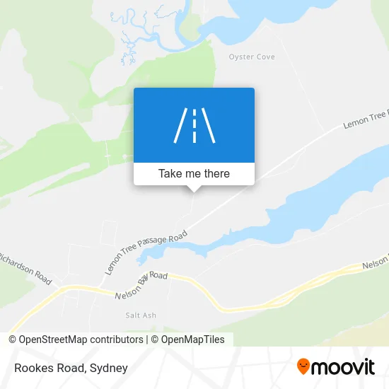 Mapa Rookes Road