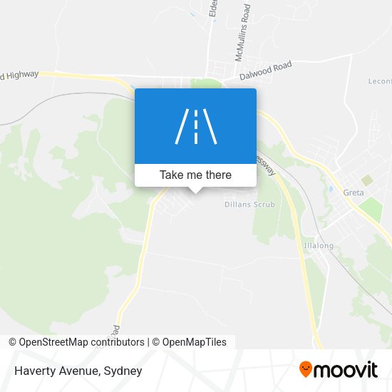 Haverty Avenue map