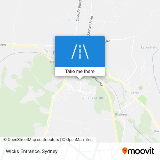 Wicks Entrance map