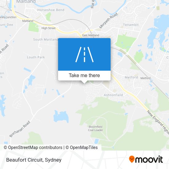 Beaufort Circuit map