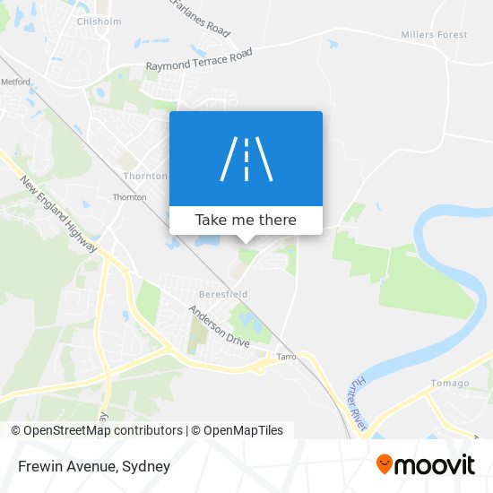 Mapa Frewin Avenue