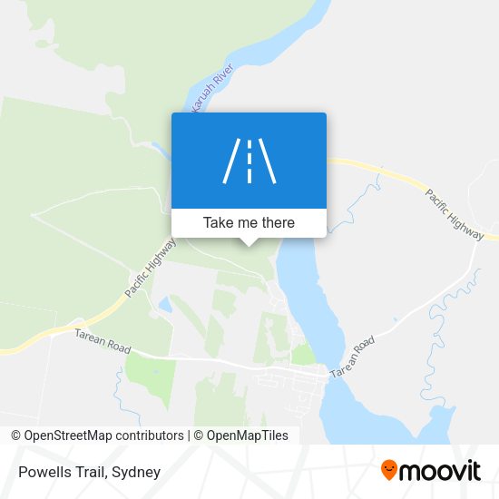 Powells Trail map