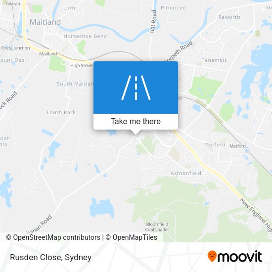 Rusden Close map