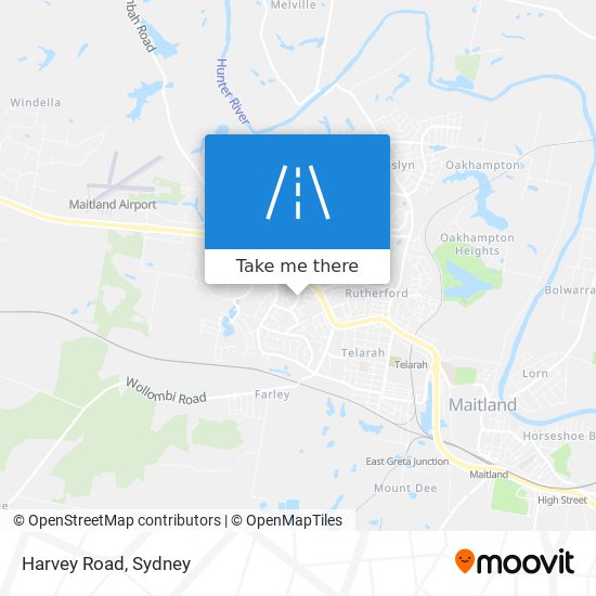 Harvey Road map