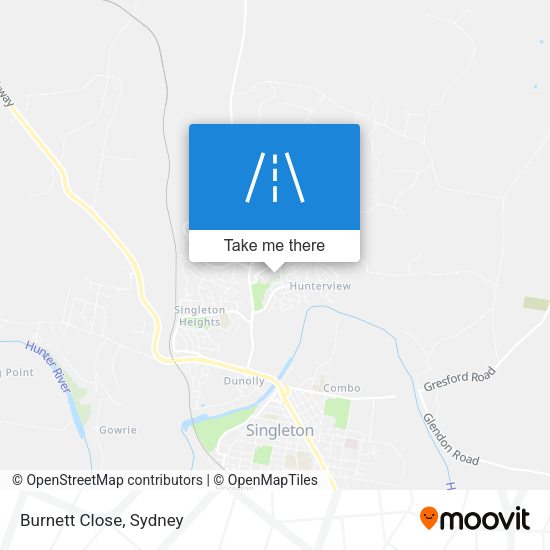 Burnett Close map