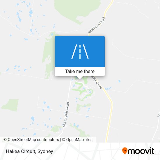 Hakea Circuit map