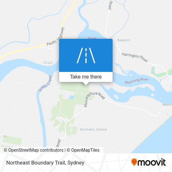 Northeast Boundary Trail map