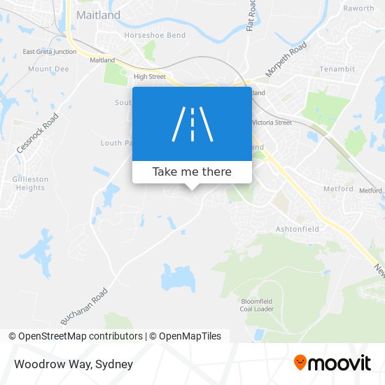 Woodrow Way map