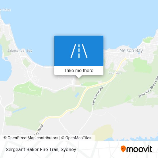 Sergeant Baker Fire Trail map