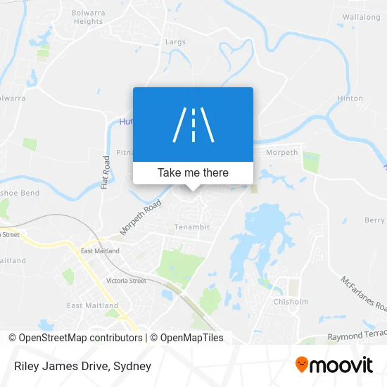 Mapa Riley James Drive