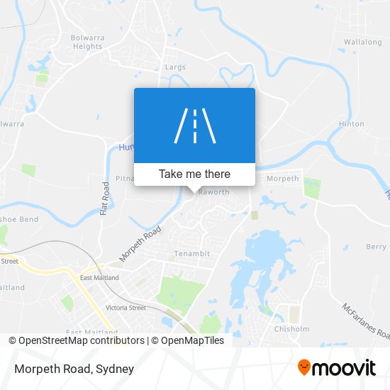 Morpeth Road map