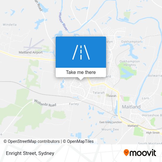 Enright Street map