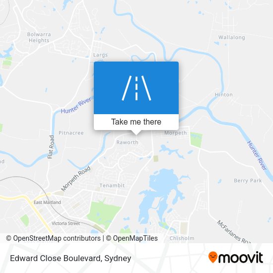 Edward Close Boulevard map