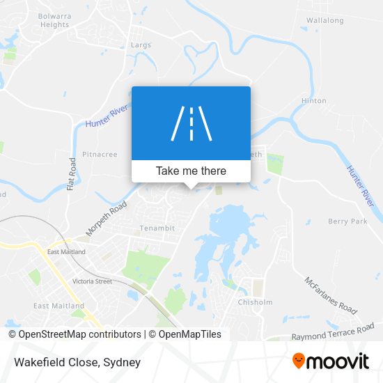 Wakefield Close map