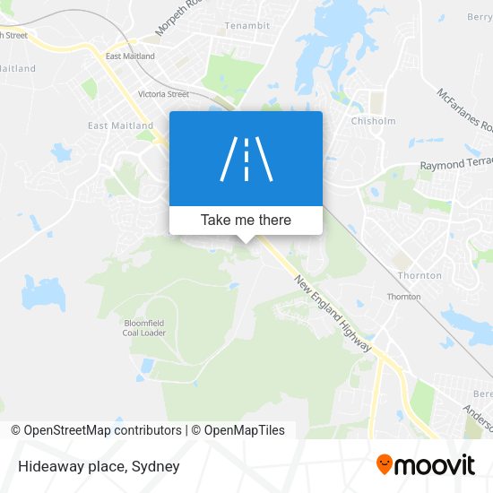 Hideaway place map