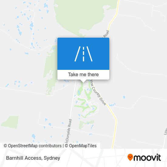 Barnhill Access map