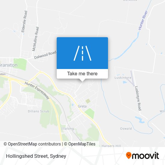 Hollingshed Street map