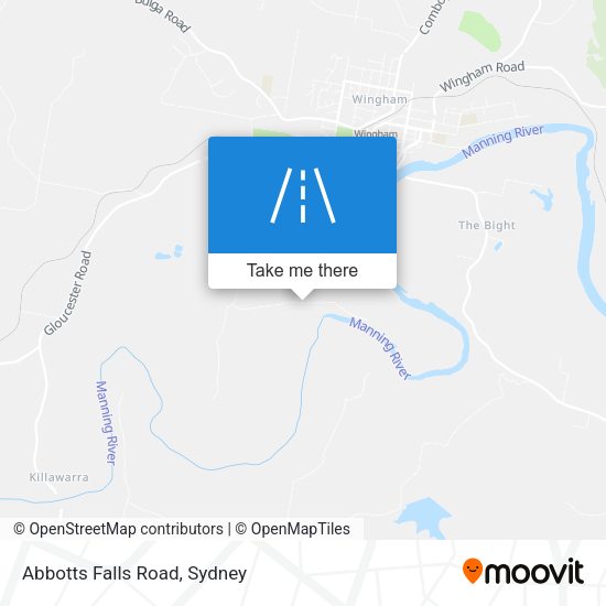 Abbotts Falls Road map