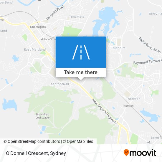 O'Donnell Crescent map