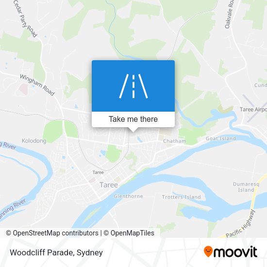Woodcliff Parade map