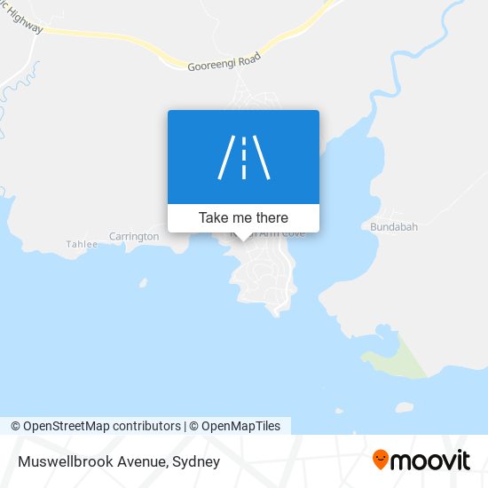 Mapa Muswellbrook Avenue