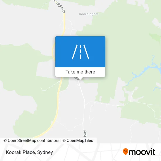 Mapa Koorak Place