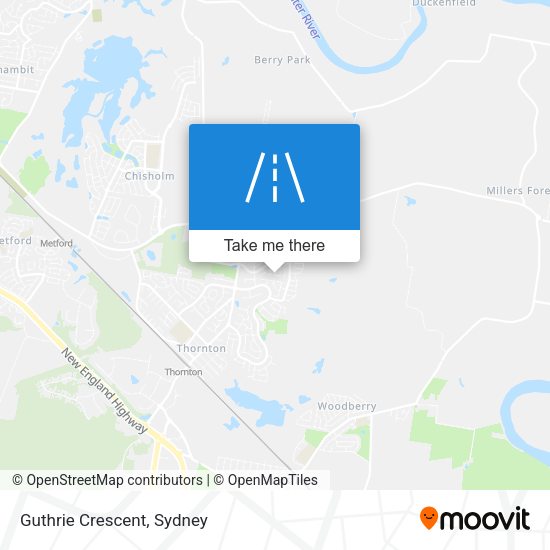 Guthrie Crescent map