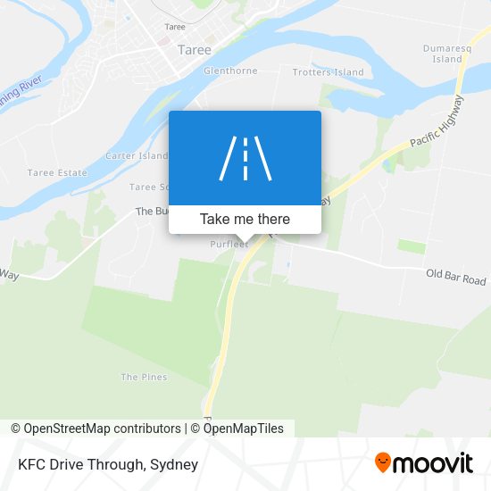 KFC Drive Through map