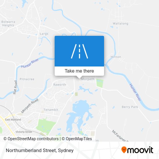 Northumberland Street map