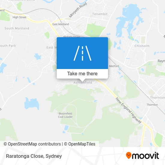 Mapa Raratonga Close