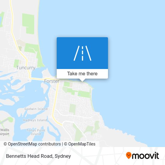 Bennetts Head Road map
