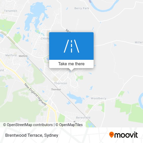 Brentwood Terrace map
