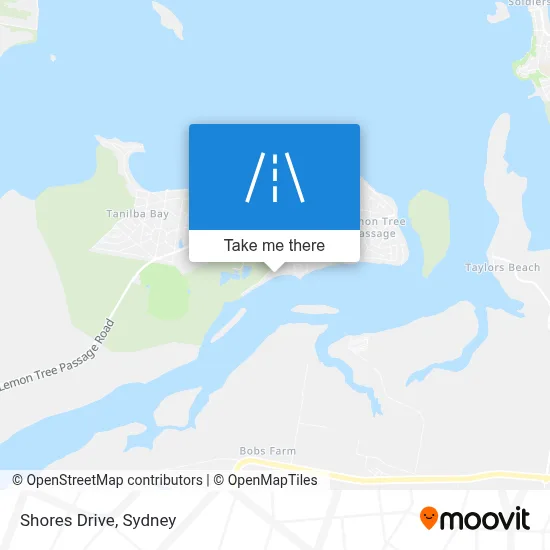 Mapa Shores Drive