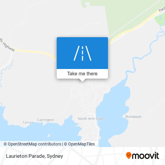 Laurieton Parade map