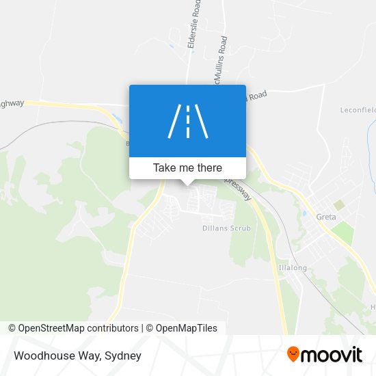 Woodhouse Way map