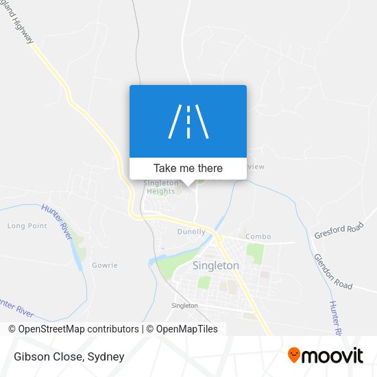 Gibson Close map