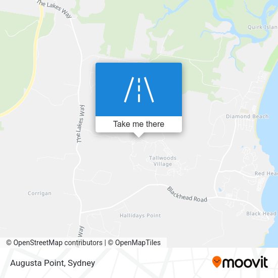 Augusta Point map