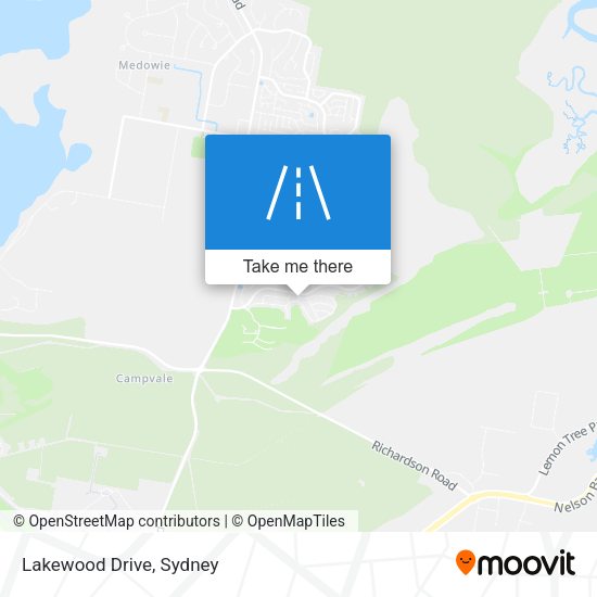 Lakewood Drive map