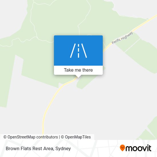 Brown Flats Rest Area map