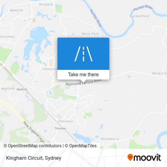 Kingham Circuit map
