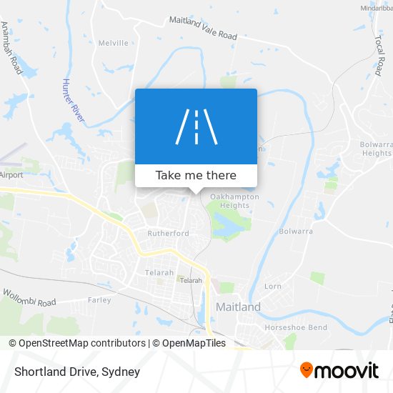 Mapa Shortland Drive