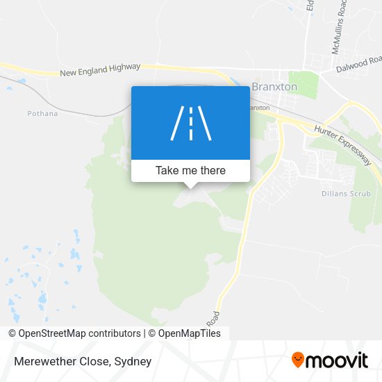 Merewether Close map