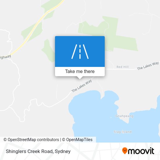 Shinglers Creek Road map