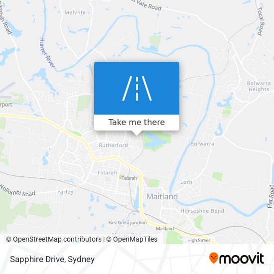 Mapa Sapphire Drive